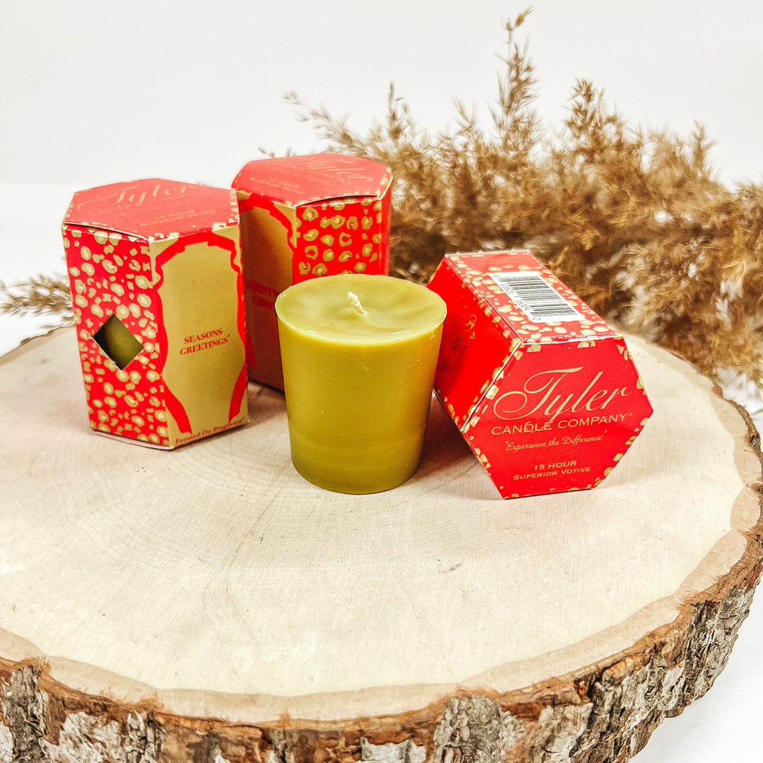 Tyler Candle Company | Holiday Votive Candle | Various Scents - Giddy Up Glamour Boutique
