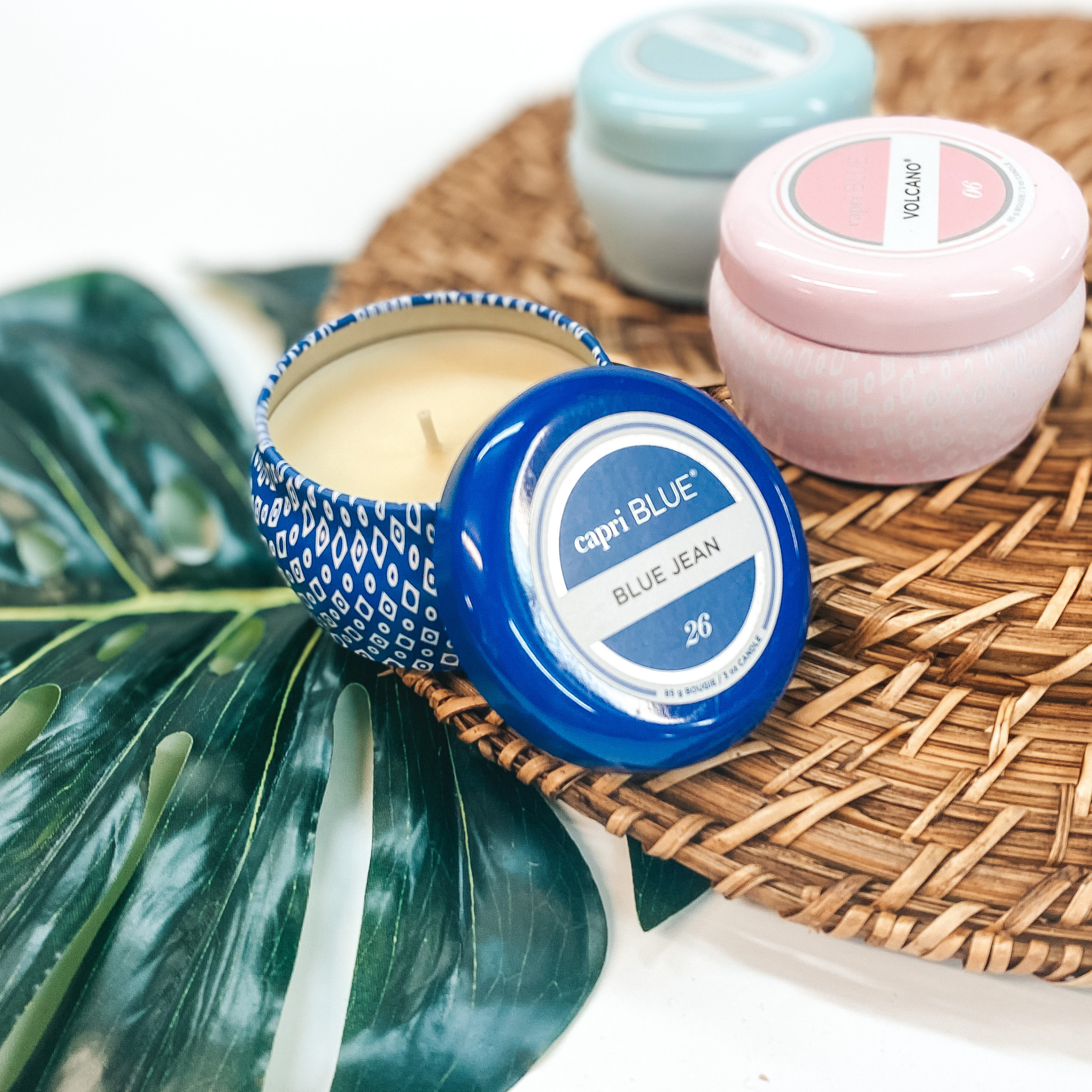 Capri Blue | 3 oz. Mini Tin Candle in Signature Blue | Various Scents - Giddy Up Glamour Boutique