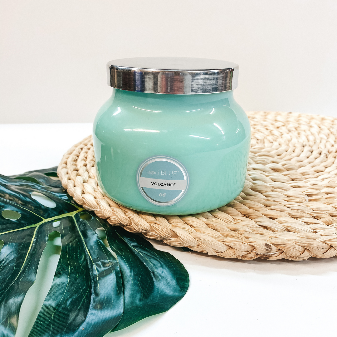Capri Blue | 19 oz. Signature Jar Candle in Aqua Blue | Volcano - Giddy Up Glamour Boutique
