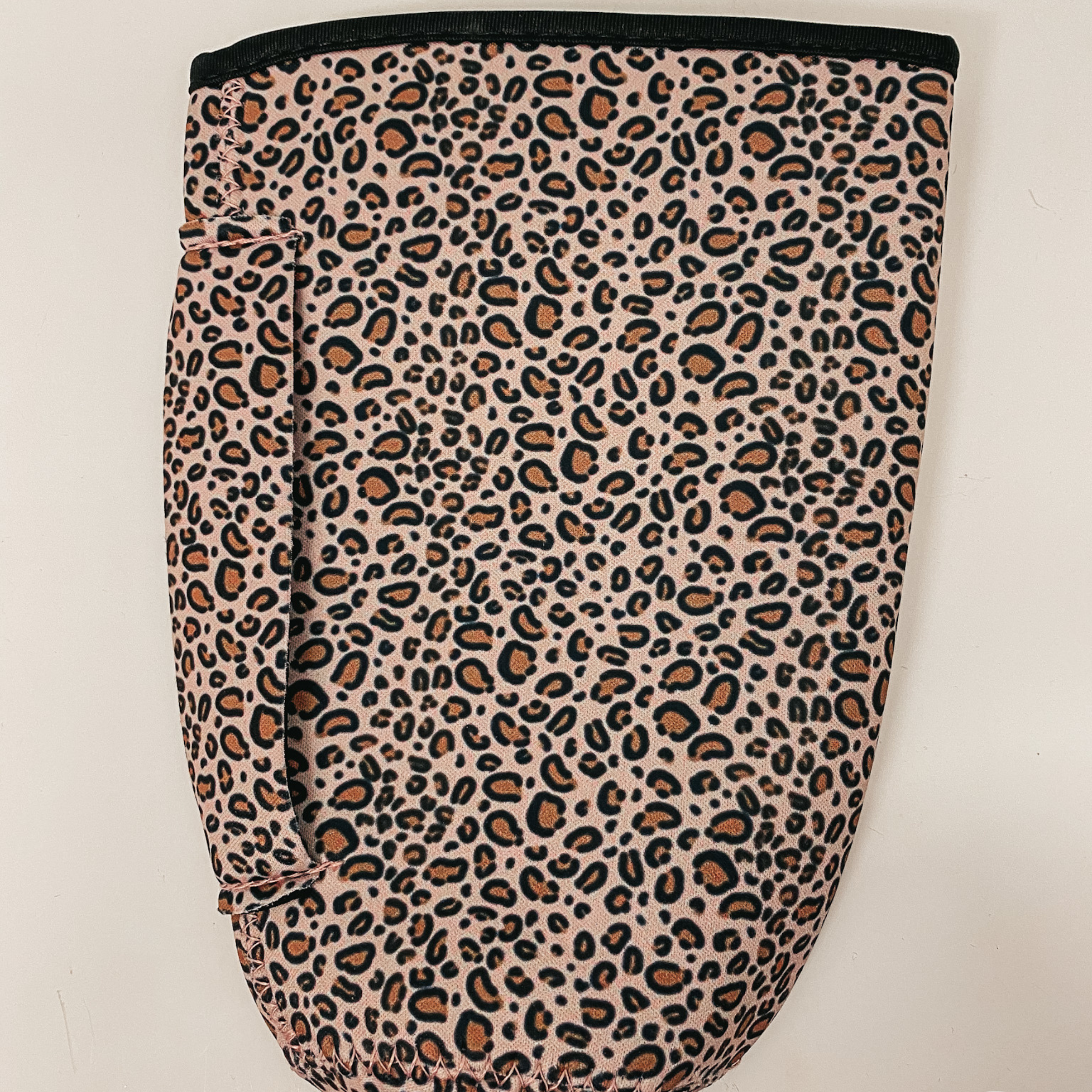 Tumbler Drink Sleeve in Blush Leopard Print - Giddy Up Glamour Boutique