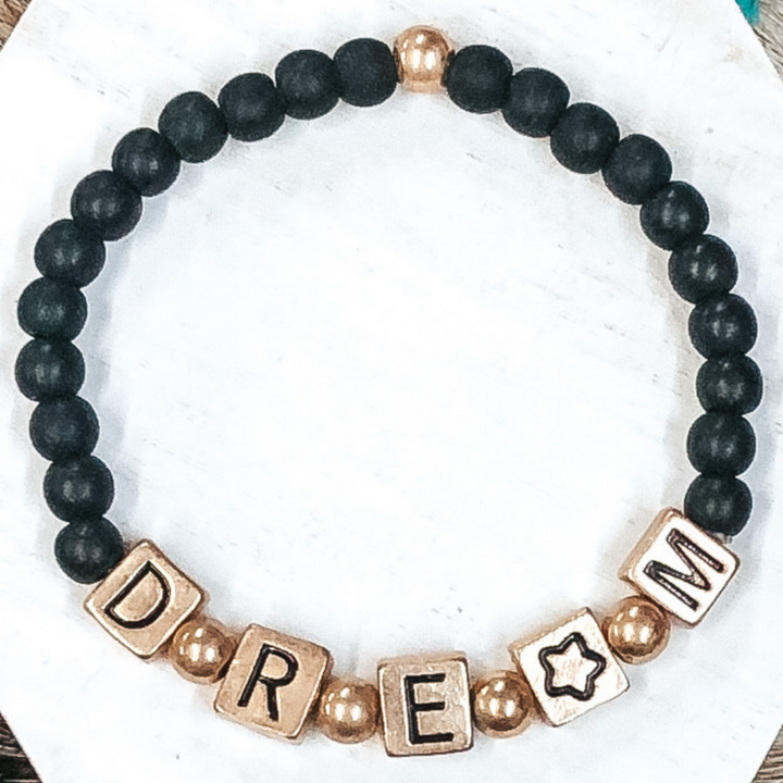 Dream On Bracelet in Black - Giddy Up Glamour Boutique