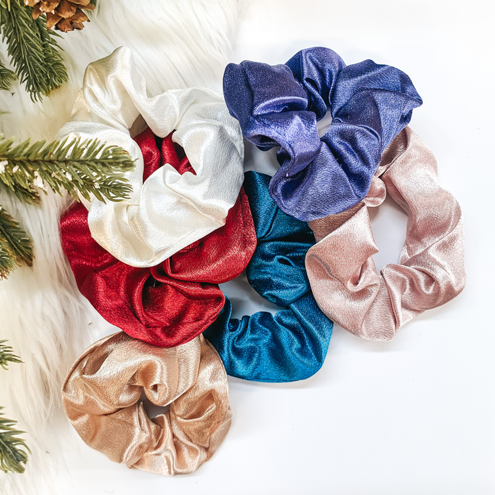 3 for $10 | Elastic Satin Scrunchie - Giddy Up Glamour Boutique