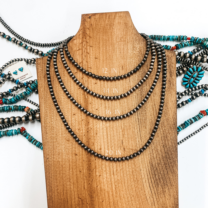 Navajo | Navajo Handmade 5mm Navajo Pearls Necklace | Varying Lengths - Giddy Up Glamour Boutique