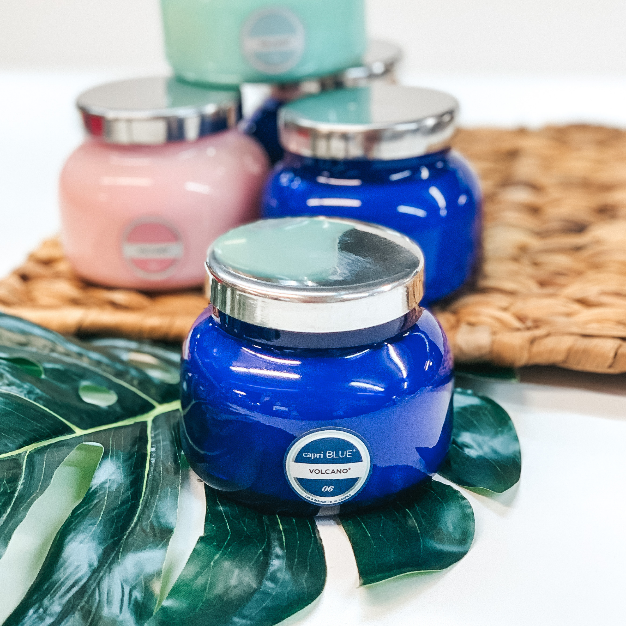 Capri Blue | 8 oz. Petite Jar Candle in Signature Blue | Various Scents - Giddy Up Glamour Boutique