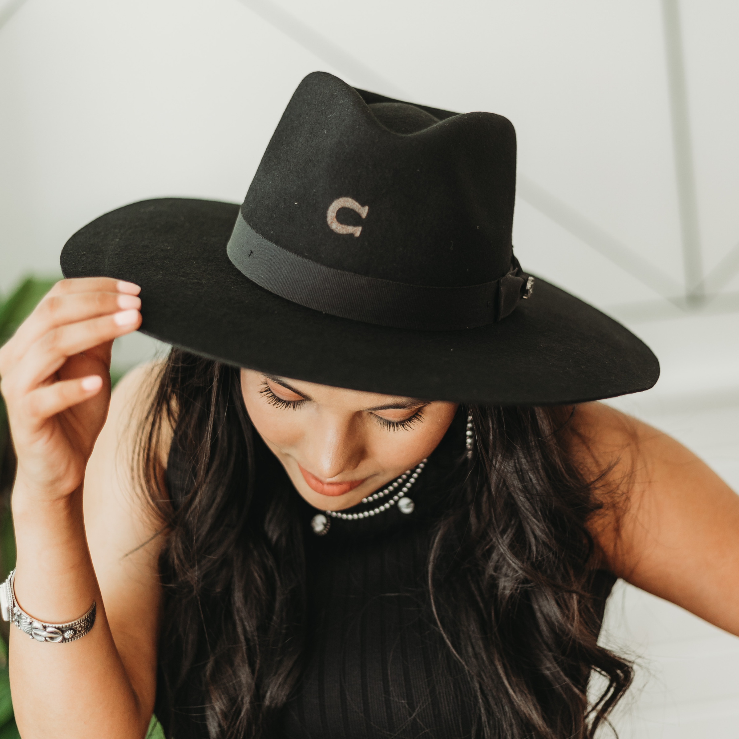Charlie 1 Horse | Highway Wool Felt Hat in Black - Giddy Up Glamour Boutique