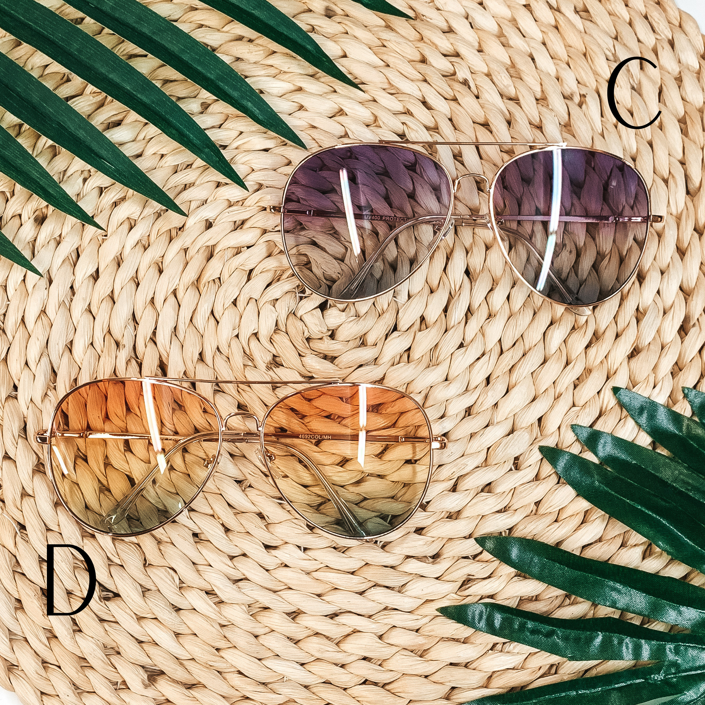 Sunset Aviators in Various Colors - Giddy Up Glamour Boutique