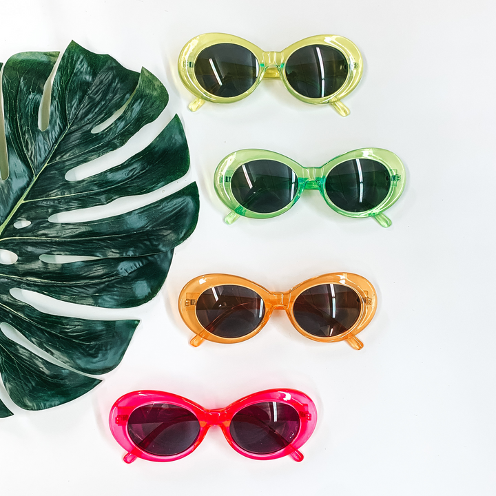 Groovy Neon Sunglasses in Various Colors - Giddy Up Glamour Boutique
