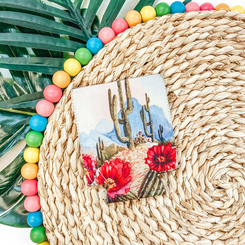 Cactus Landscape Koozie - Giddy Up Glamour Boutique