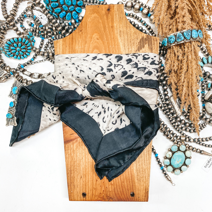 Black and White Wild Rag Paisley Silk Scarf – Giddy Up Glamour Boutique