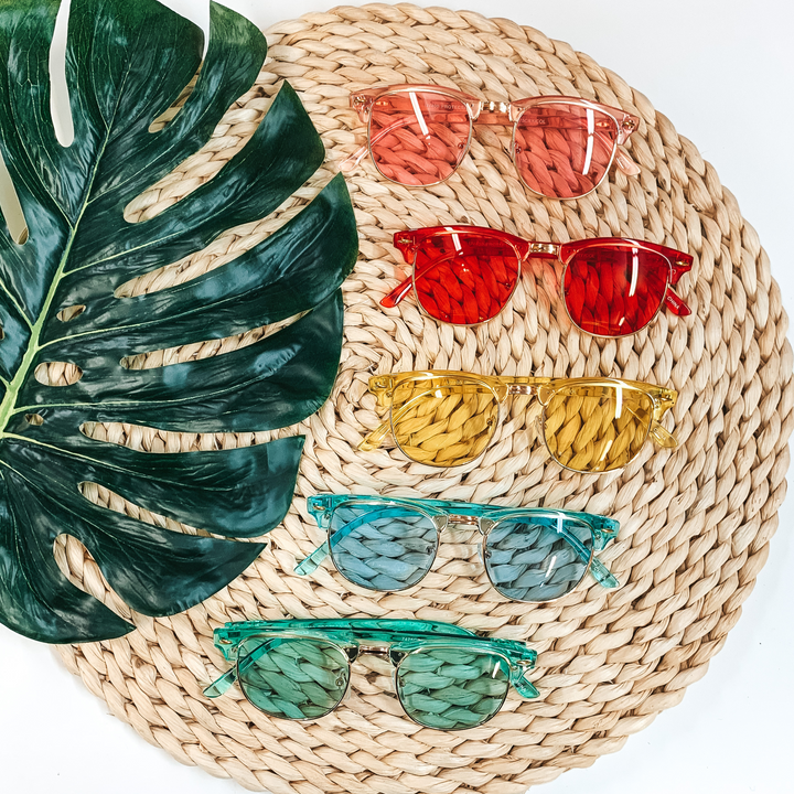 Classic Sunnies in a Variety of Neon Colors - Giddy Up Glamour Boutique