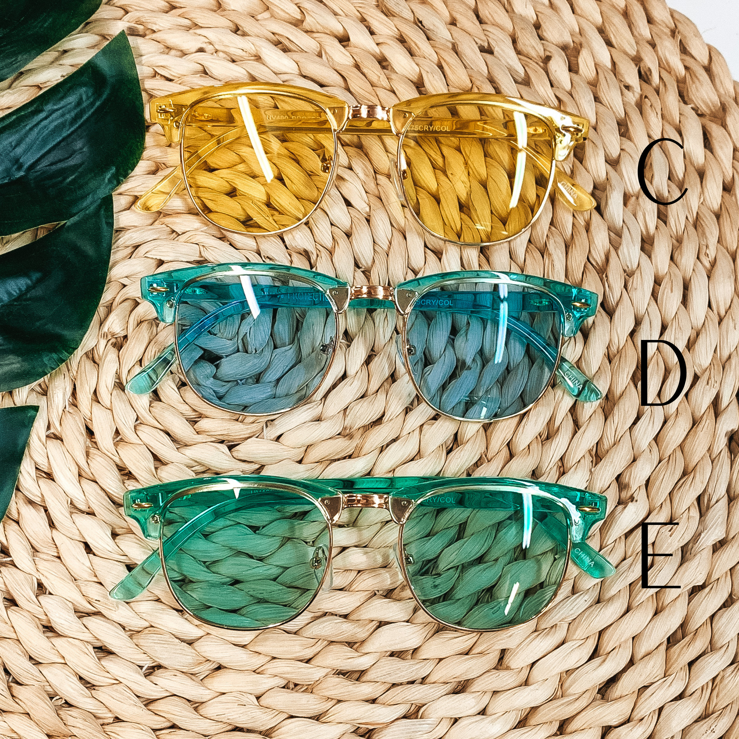 Classic Sunnies in a Variety of Neon Colors - Giddy Up Glamour Boutique
