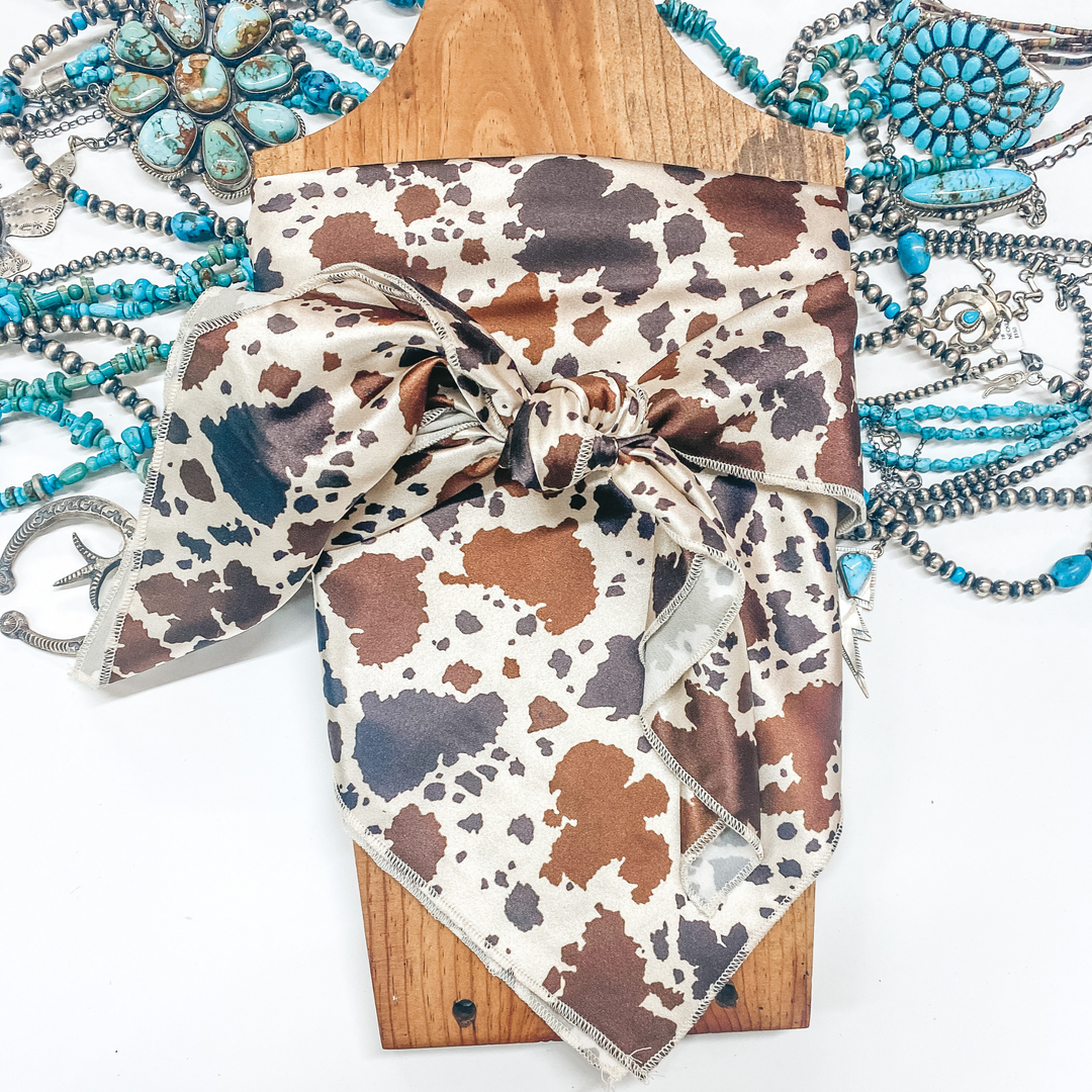 Cow Town Wild Rag in Ivory - Giddy Up Glamour Boutique