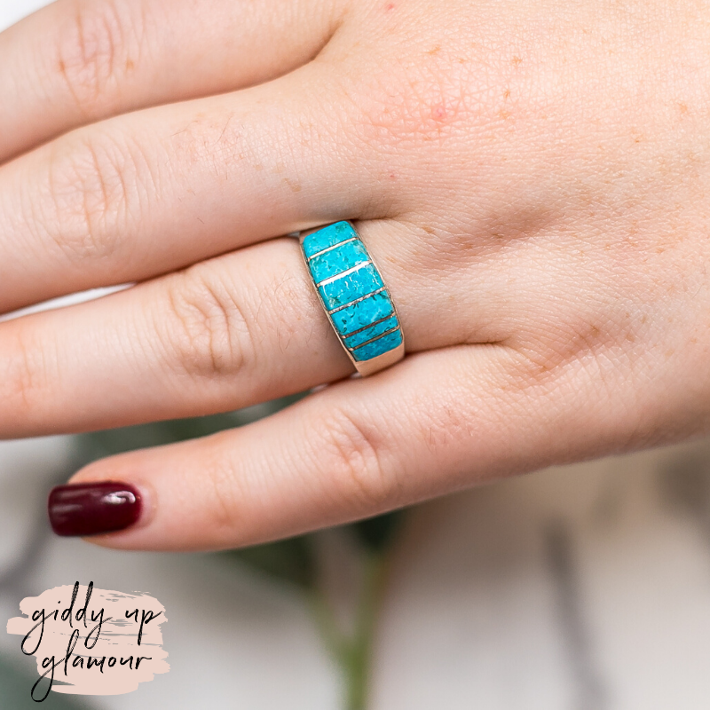 rita ybarra navajo zuni nations native american indian genuine authentic sterling silver turquoise blue wedding band ring heritage style turquoise and co c rivers design our lady turquoise tuesday lil bees bohemian