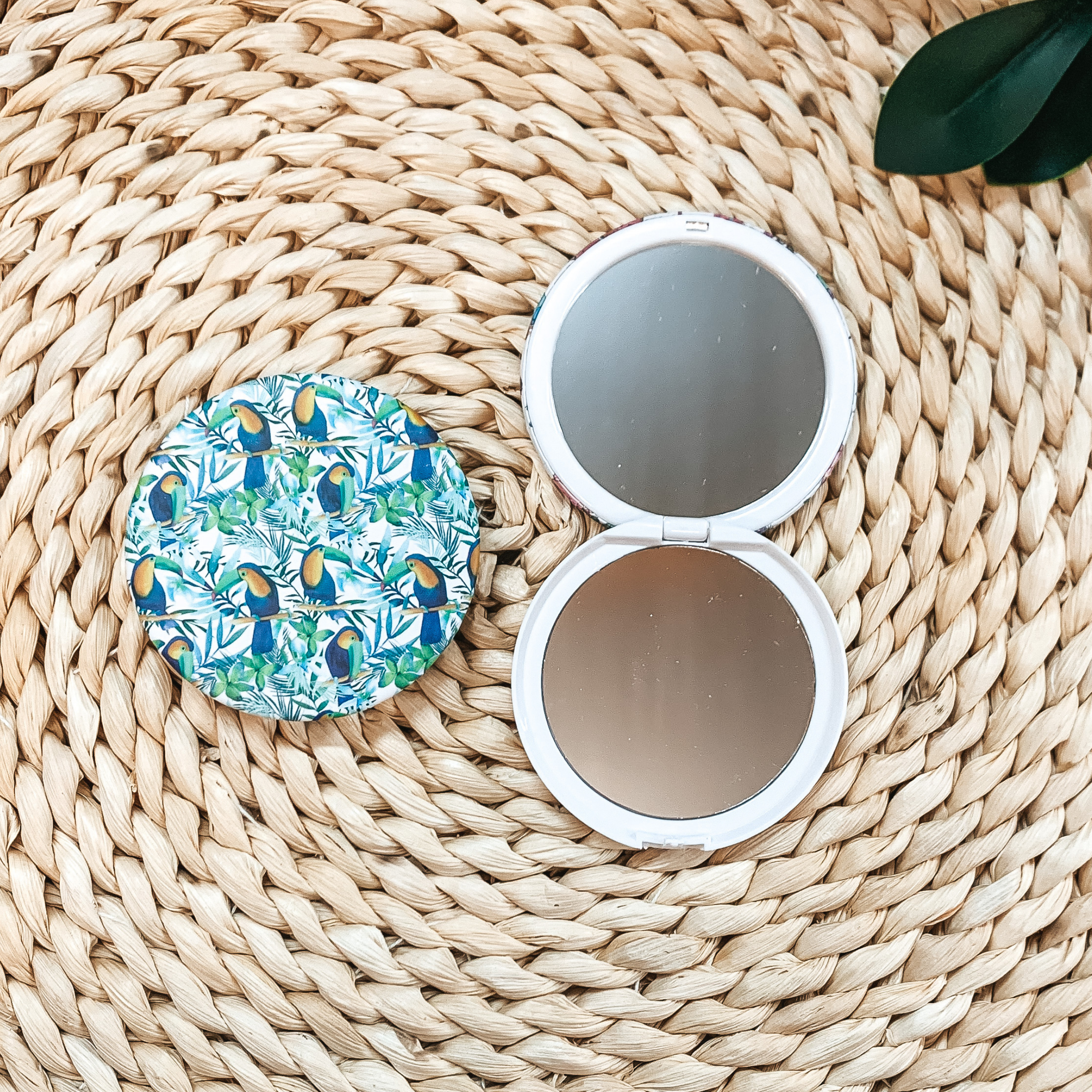 Buy 3 for $10 | Compact Mirrors in Assorted Tropical Prints - Giddy Up Glamour Boutique