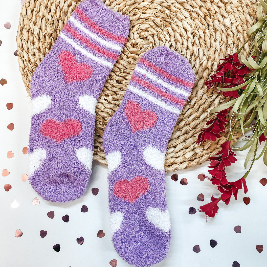 Valentine's Socks | My Heart is Yours Microfiber Socks in Assorted Colors - Giddy Up Glamour Boutique