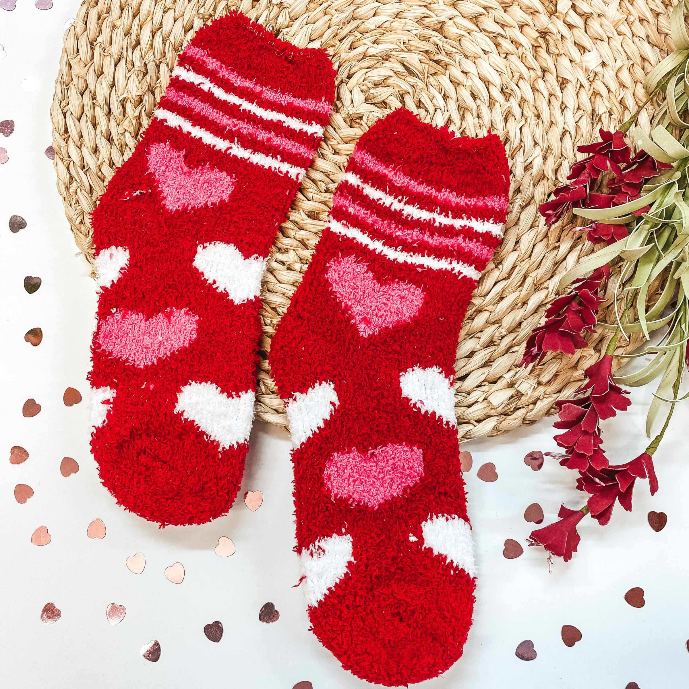 Valentine's Socks | My Heart is Yours Microfiber Socks in Assorted Colors - Giddy Up Glamour Boutique