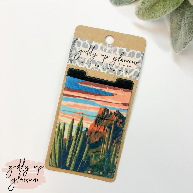 Southwest Landscape Phone Pocket - Giddy Up Glamour Boutique