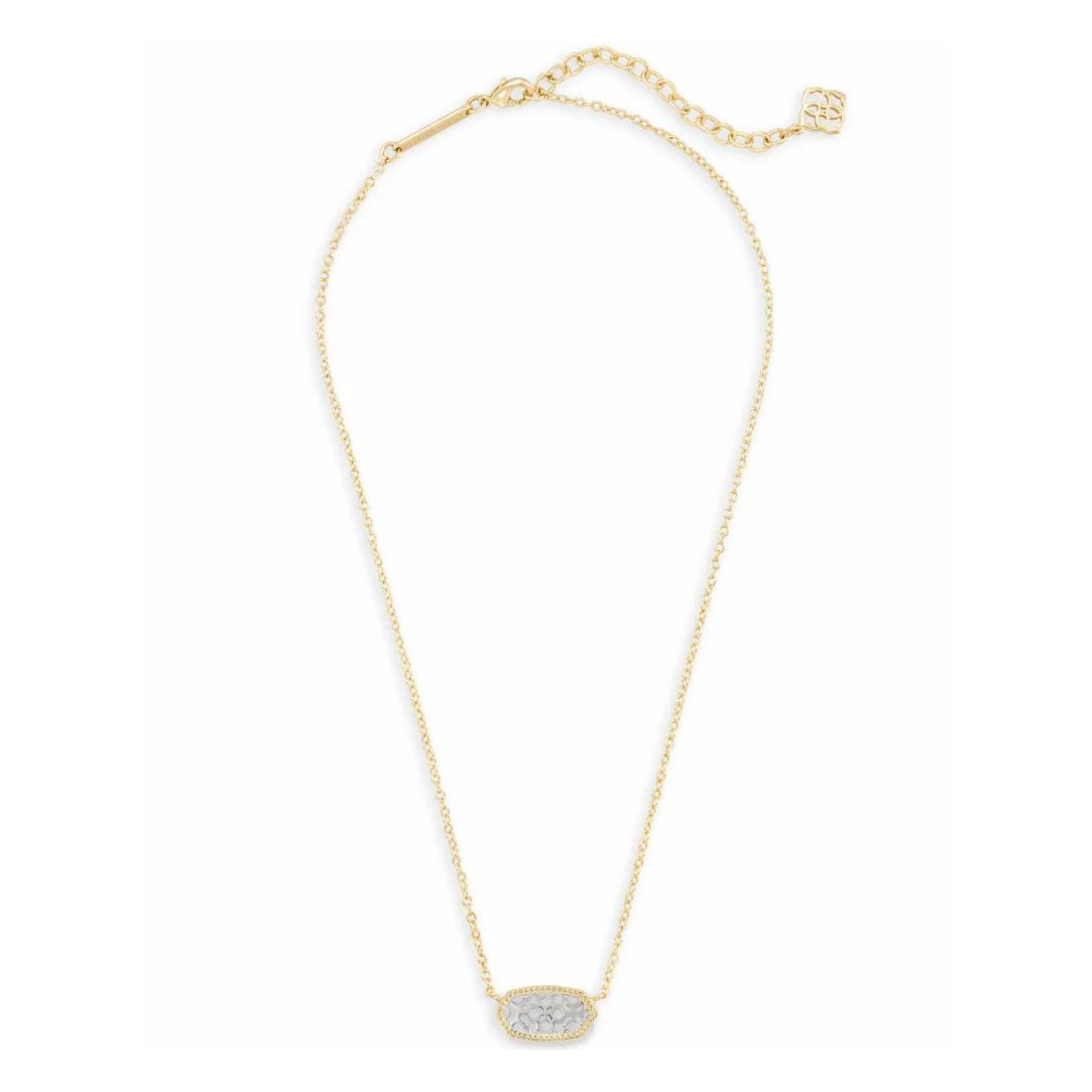 Kendra Scott | Elisa Gold Pendant Necklace in Silver Filigree - Giddy Up Glamour Boutique