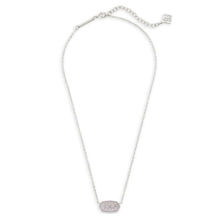 Kendra Scott | Elisa Pendant Necklace in Silver Filigree - Giddy Up Glamour Boutique