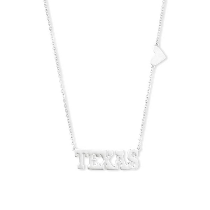 Kendra Scott | Texas Pendant Necklace in Sterling Silver - Giddy Up Glamour Boutique