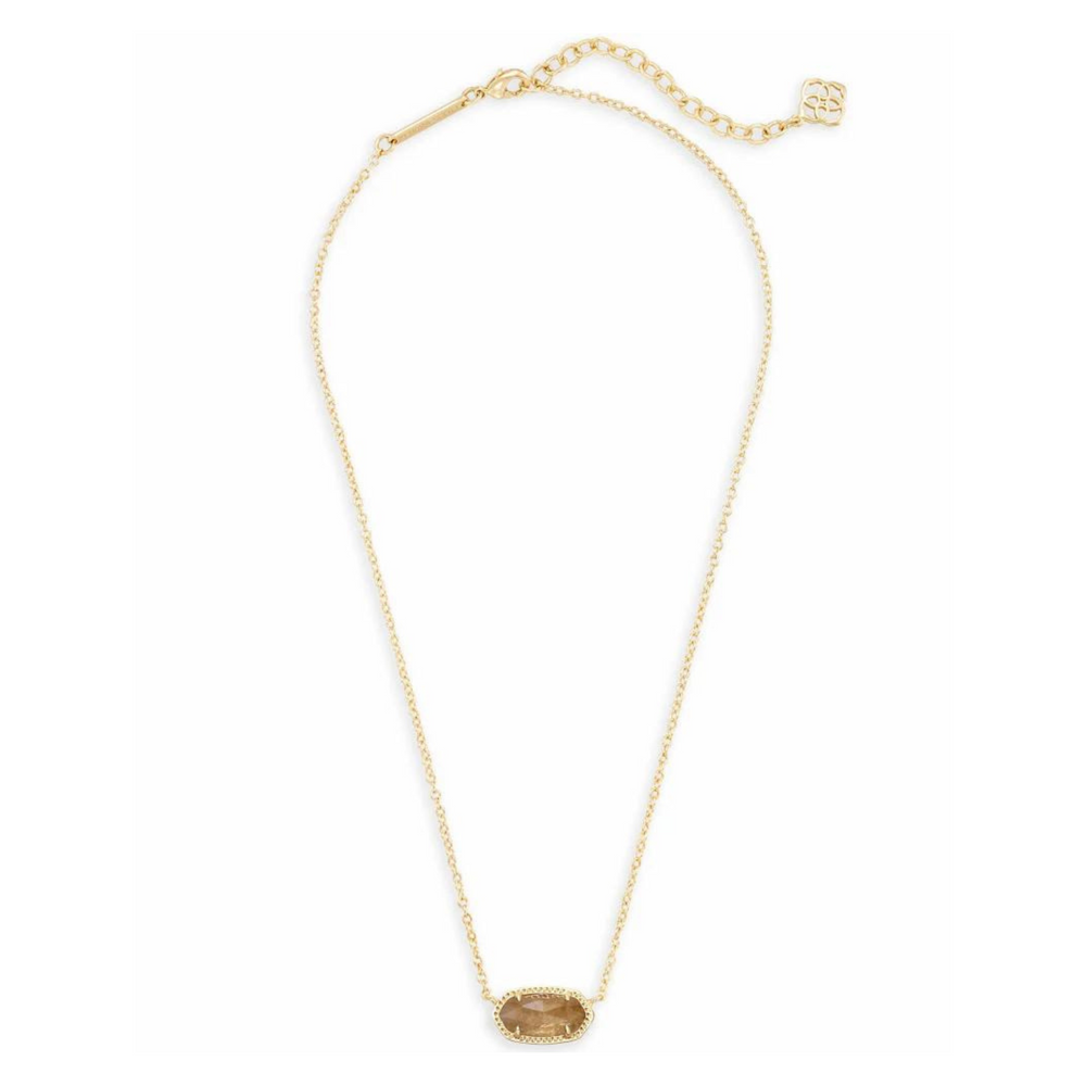 Kendra Scott | Elisa Pendant Necklace in Orange Citrine - Giddy Up Glamour Boutique
