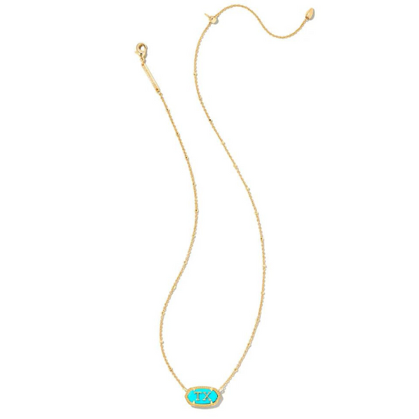Kendra Scott | Elisa Gold Texas Necklace in Turquoise Magnesite