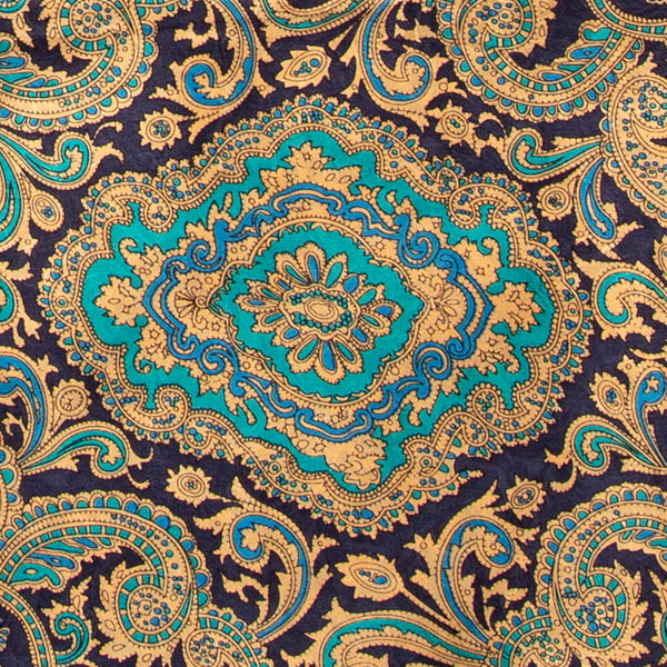 Mini Paisley Wild Rag in Red and Gold - Giddy Up Glamour Boutique