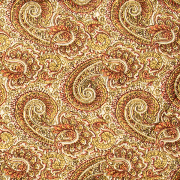Paisley Wild Rag in Brass and Bronze - Giddy Up Glamour Boutique