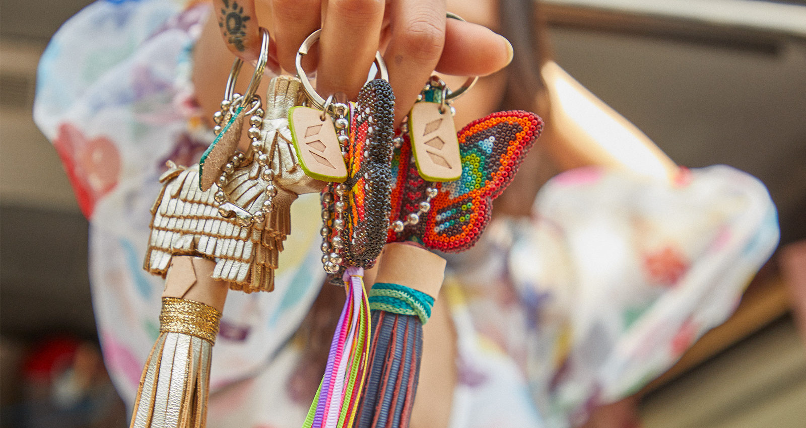 Consuela | Brit Donkey with Himalayan Fringe Chaquira Bag Charm - Giddy Up Glamour Boutique