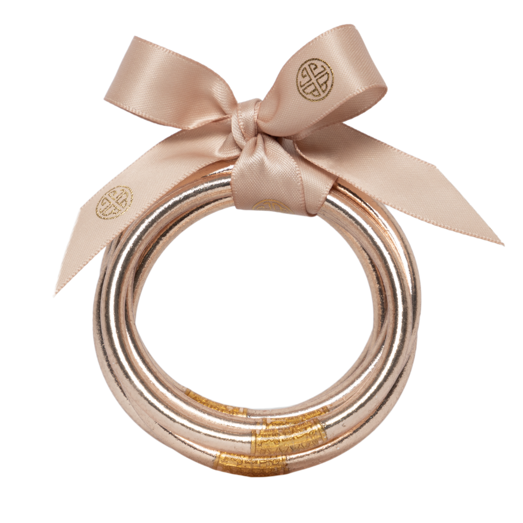 BuDhaGirl | Set of Six | All Weather Bangles in Champagne - Giddy Up Glamour Boutique