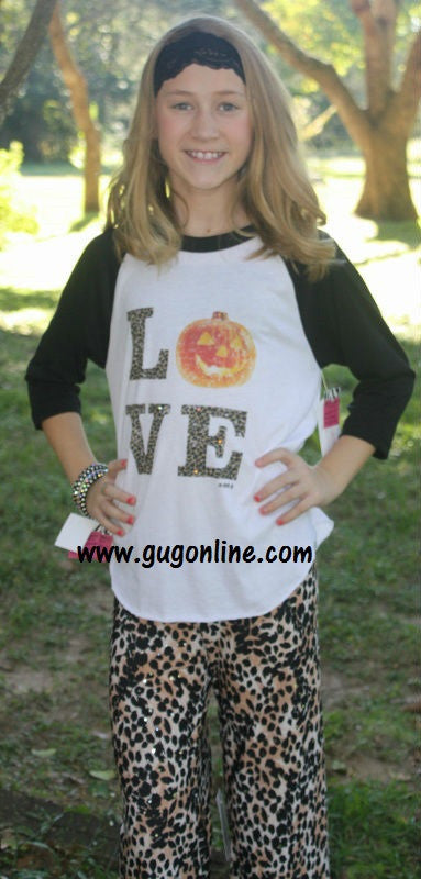 Cheetah Love Halloween Baseball Tee - Giddy Up Glamour Boutique