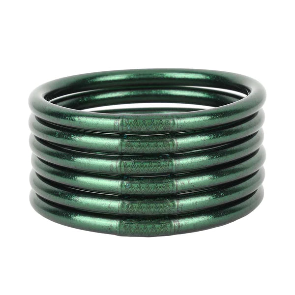 BuDhaGirl | Set of Six | All Weather Bangles in Frond - Giddy Up Glamour Boutique