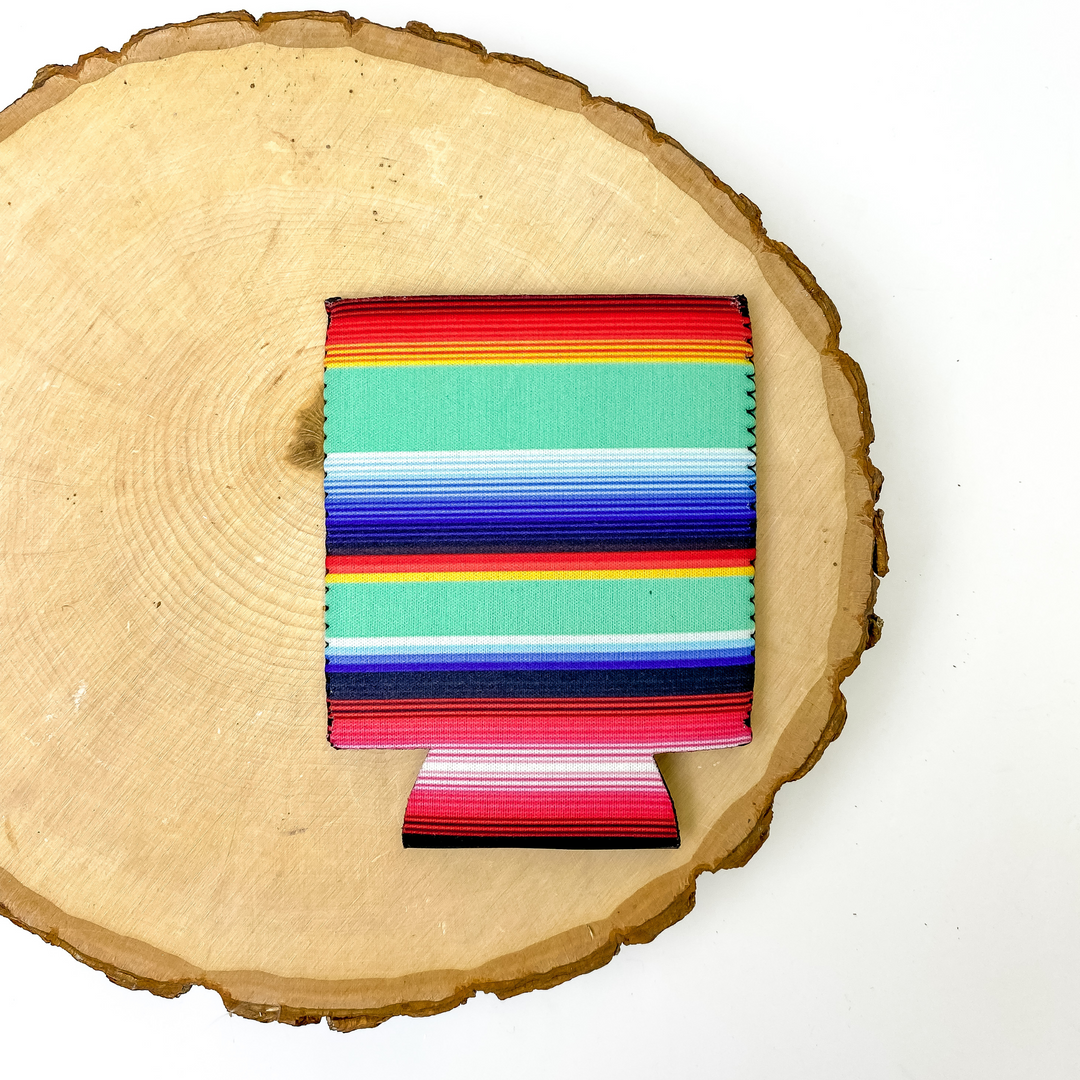 Multi Colored Serape Print Koozie - Giddy Up Glamour Boutique