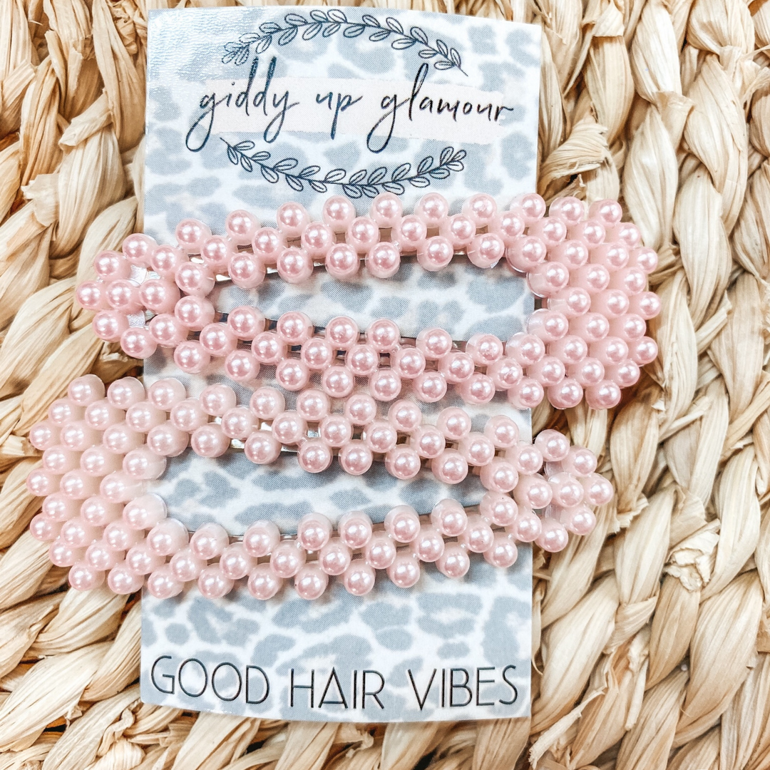 Buy 3 for $10 | Set of Two | Pearl Hair Accessory Clips - Giddy Up Glamour Boutique