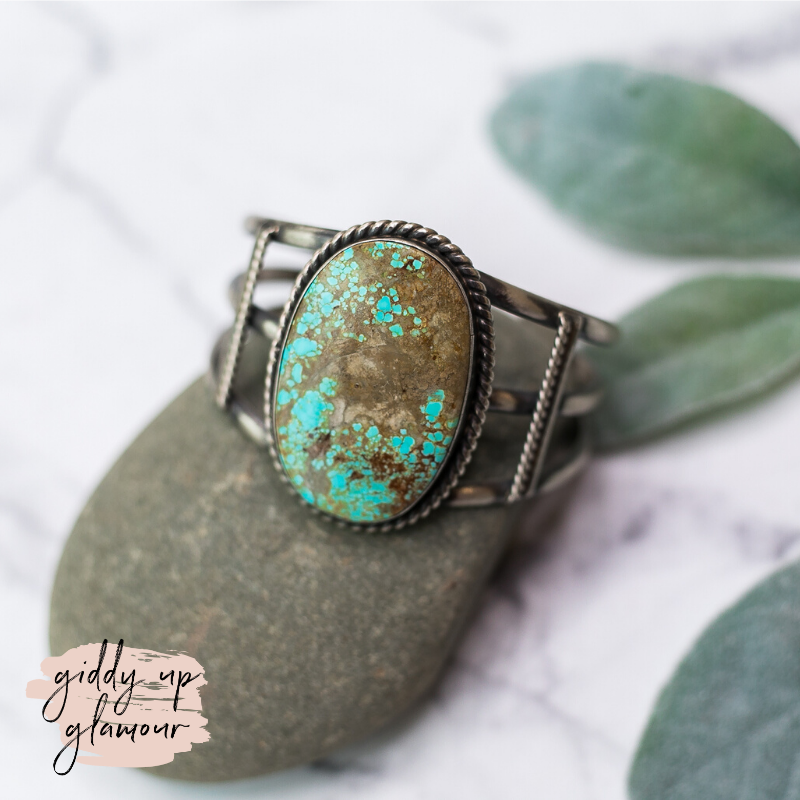 augustine largo auggie l number 8 turquoise cuff bracelet oxidized heritage style turquoise and co turquoise and teepees c rivers designs lil bees bohemian