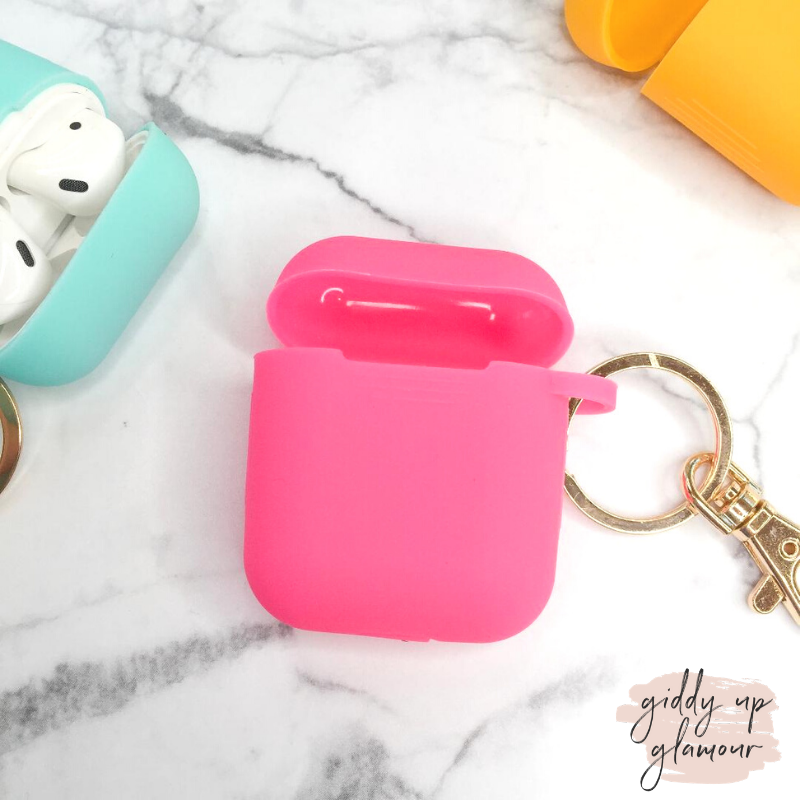 Protective AirPods Cover in Pink - Giddy Up Glamour Boutique