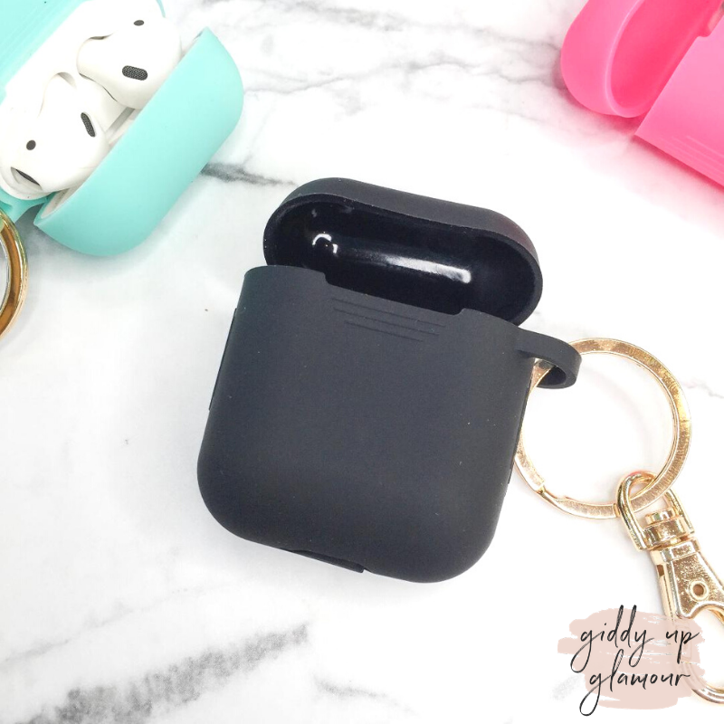 Protective AirPods Cover in Black - Giddy Up Glamour Boutique