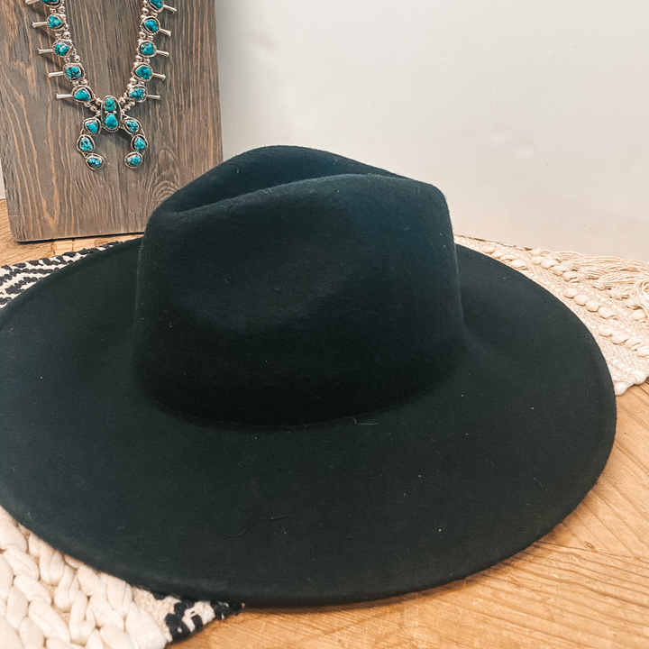 Amarillo Sky Classic Rancher Felt Hat in Black - Giddy Up Glamour Boutique