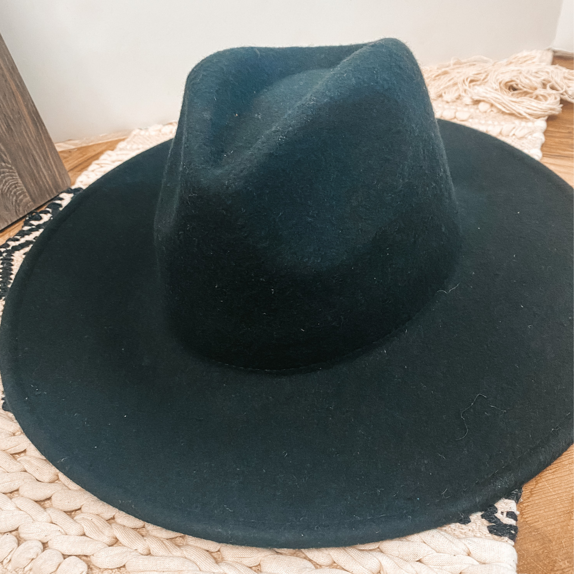 Amarillo Sky Classic Rancher Felt Hat in Black - Giddy Up Glamour Boutique