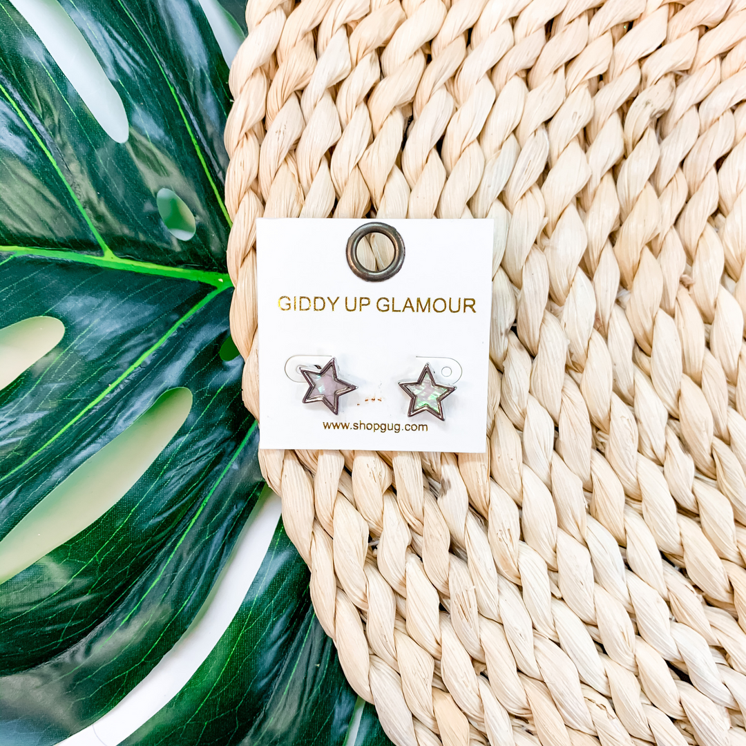 Shooting Star Stud Earrings in Silver - Giddy Up Glamour Boutique