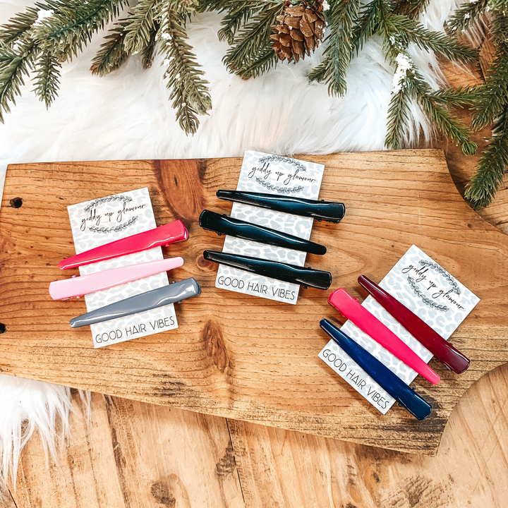 Buy 3 for $10 | Set of Three |  Metal Hair Clips - Giddy Up Glamour Boutique