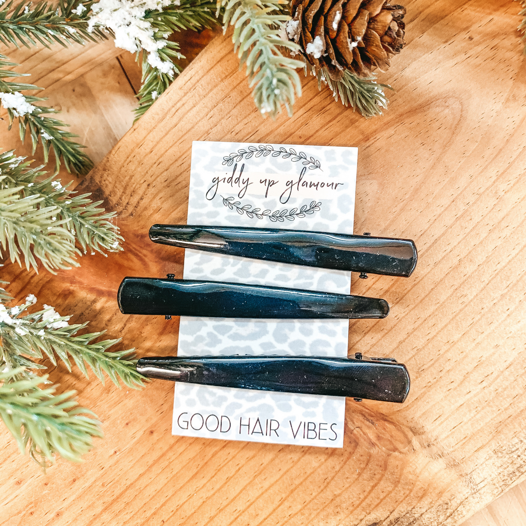 Buy 3 for $10 | Set of Three |  Metal Hair Clips - Giddy Up Glamour Boutique