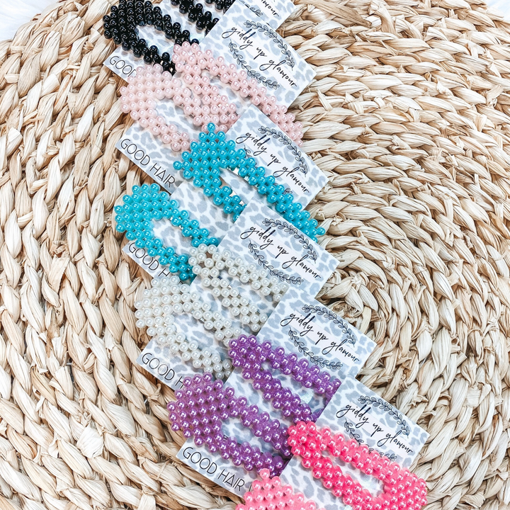 Buy 3 for $10 | Set of Two | Pearl Hair Accessory Clips - Giddy Up Glamour Boutique