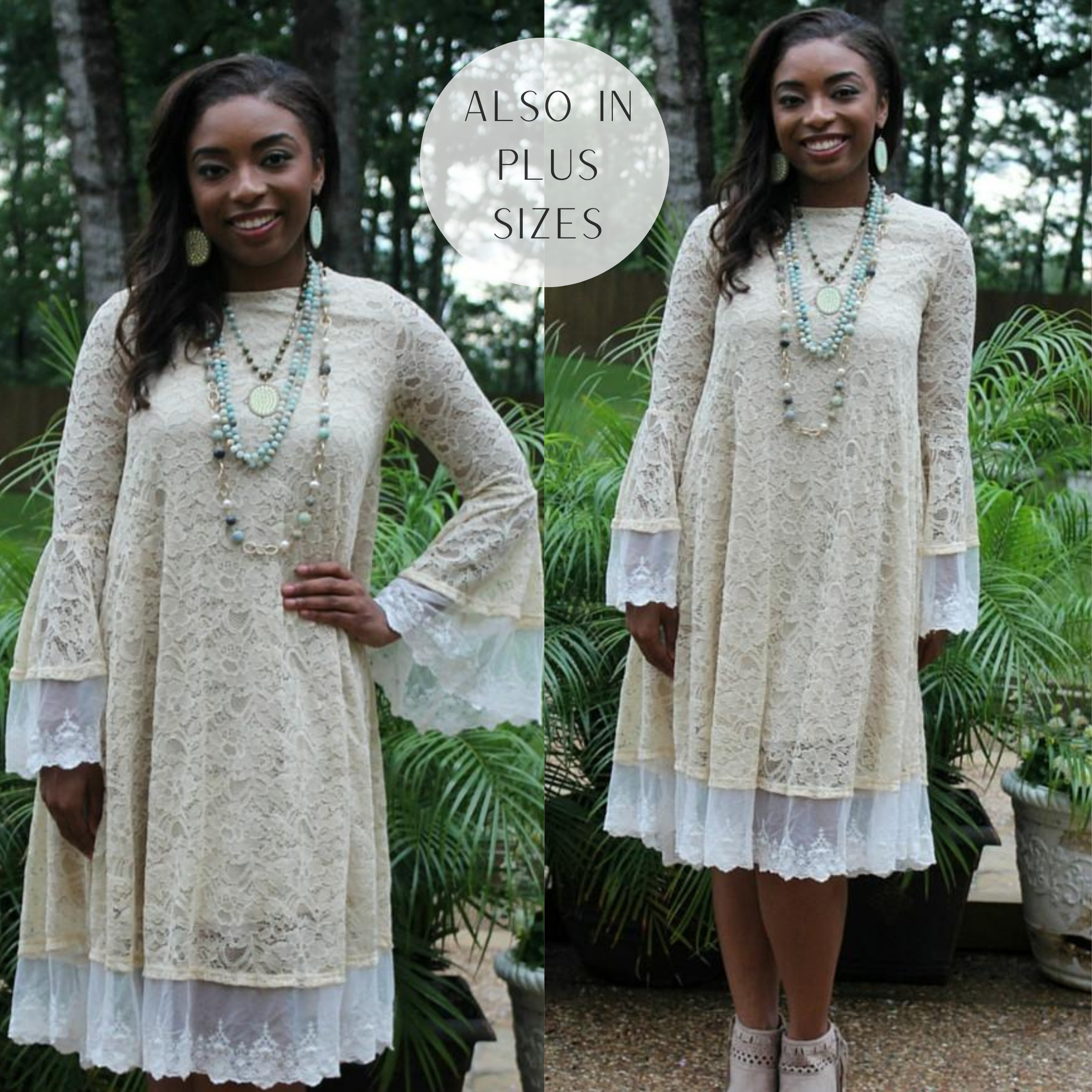 Last Chance Size S | For The Occassion Lace Dress in Taupe - Giddy Up Glamour Boutique