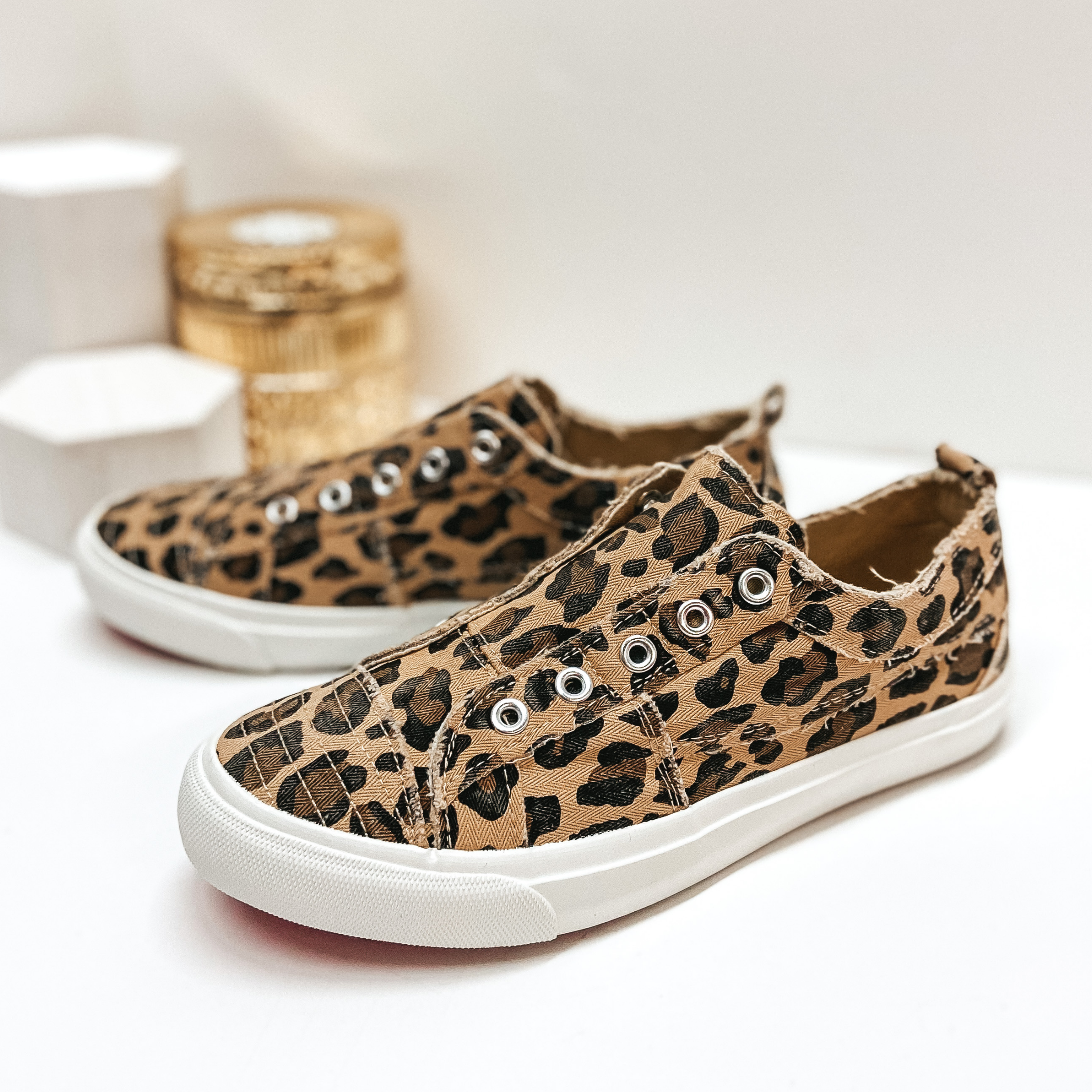 Last Chance Size 8 & 11 | Corky's | Babalu Slip On Sneakers in Leopard Print