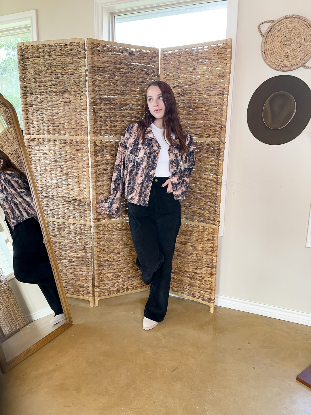 Favorable Day Wide Leg Corduroy Pants in Black - Giddy Up Glamour Boutique