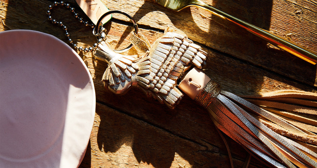 Consuela | Brit Donkey with Himalayan Fringe Chaquira Bag Charm - Giddy Up Glamour Boutique