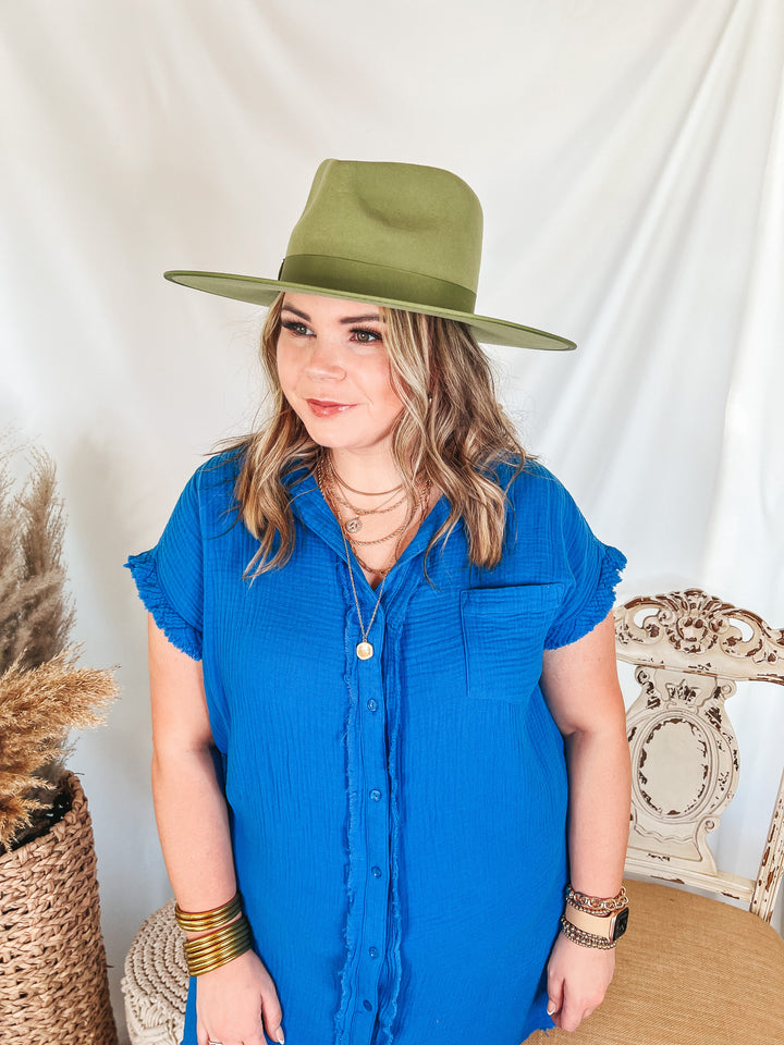Lack of Color | Cactus Rancher Wool Felt Hat in Green - Giddy Up Glamour Boutique