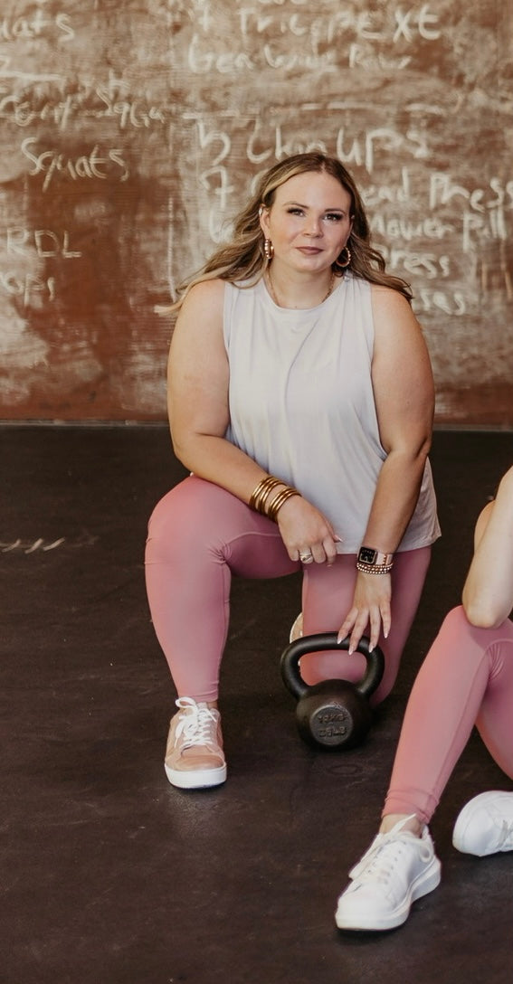 Here To Hiit Open Back Tank Top in Light Grey - Giddy Up Glamour Boutique
