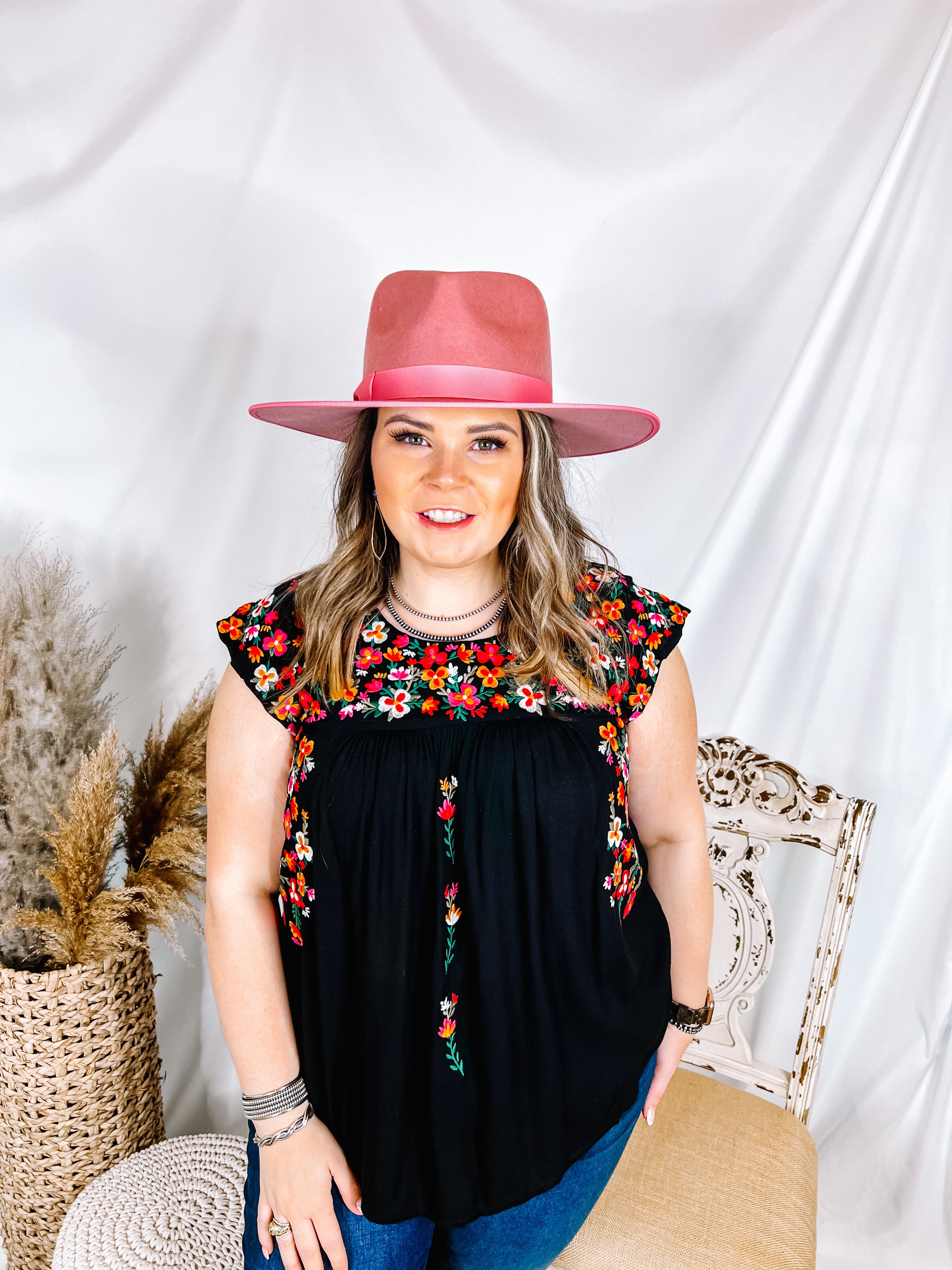 Lack of Color | Rose Rancher Wool Felt Hat in Pink - Giddy Up Glamour Boutique